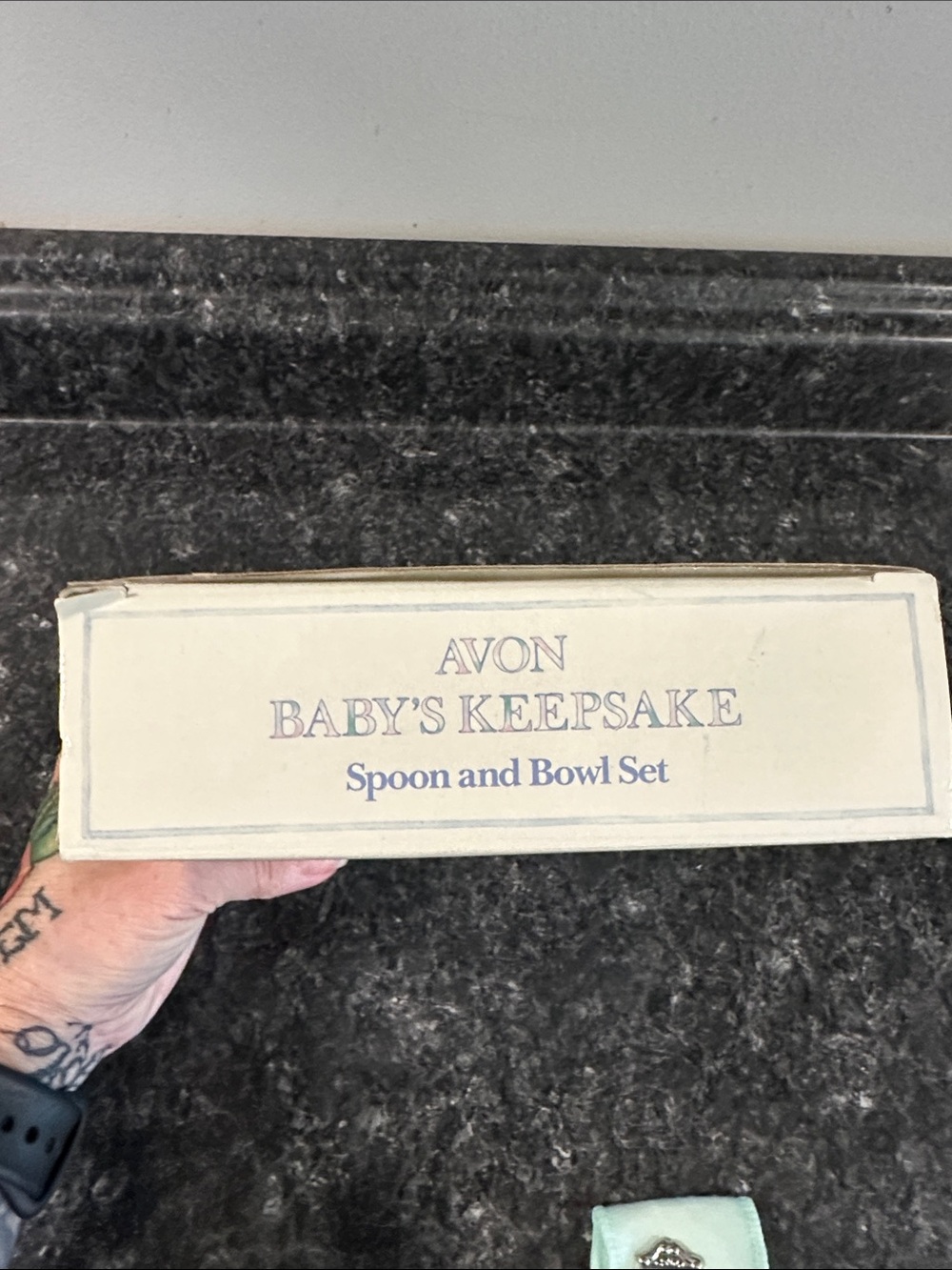 Avon 1984 Baby's Keepsake Spoon and Bowl Set Hey Diddle Diddle - Picture 6 of 7